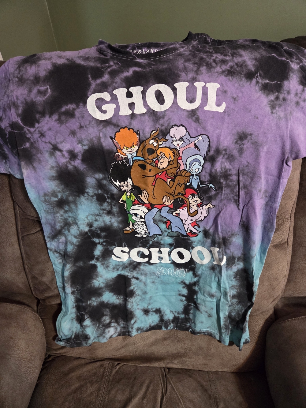 Scooby-Doo Ghoul School Tie Dye Graphic Tee | Y2K Spooky Cartoon Shirt”